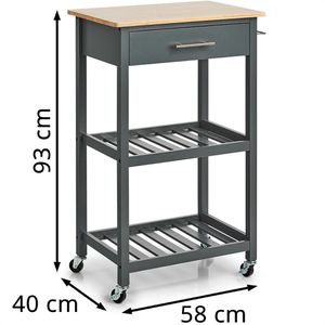 Produktbild für Küchenwagen Zeller 13768, grau