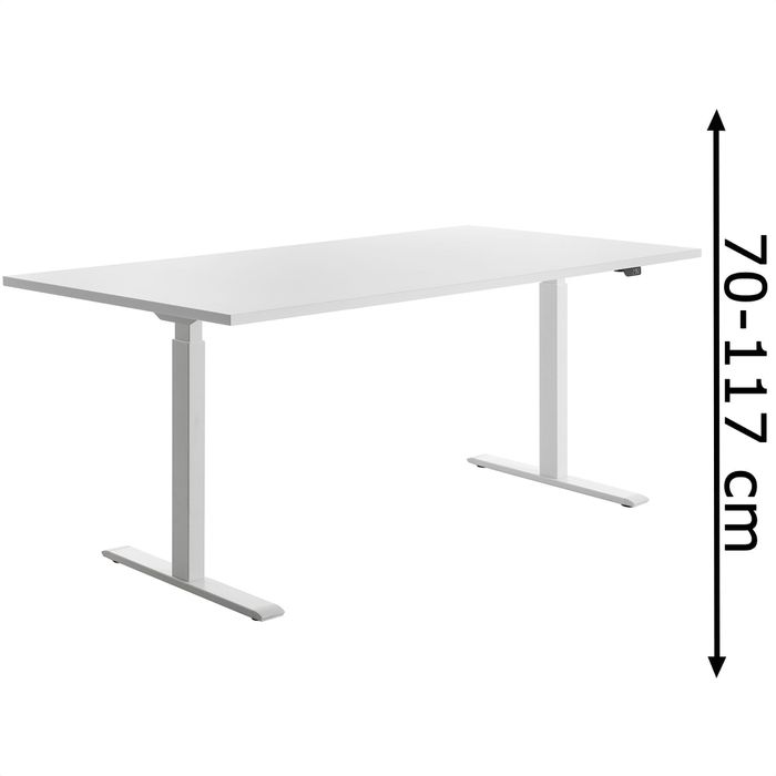 Topstar Schreibtisch E-Table, TTS18080WW, weiß, elektrisch