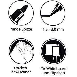 Produktbild für Whiteboardmarker Magnetoplan Marker Pro, rot