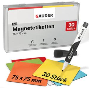 Produktbild für Magnetschilder Gauder ME-75x75, farbig sortiert