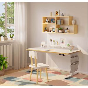 Produktbild für Kinderschreibtisch FlexiSpot SD1W, aus Holz / Metall, weiß