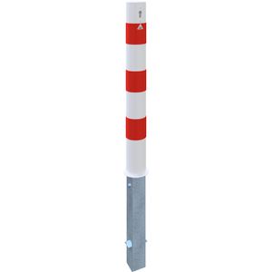 Produktbild für Absperrpfosten Schake 493ZB, rot/weiß, aus Metall