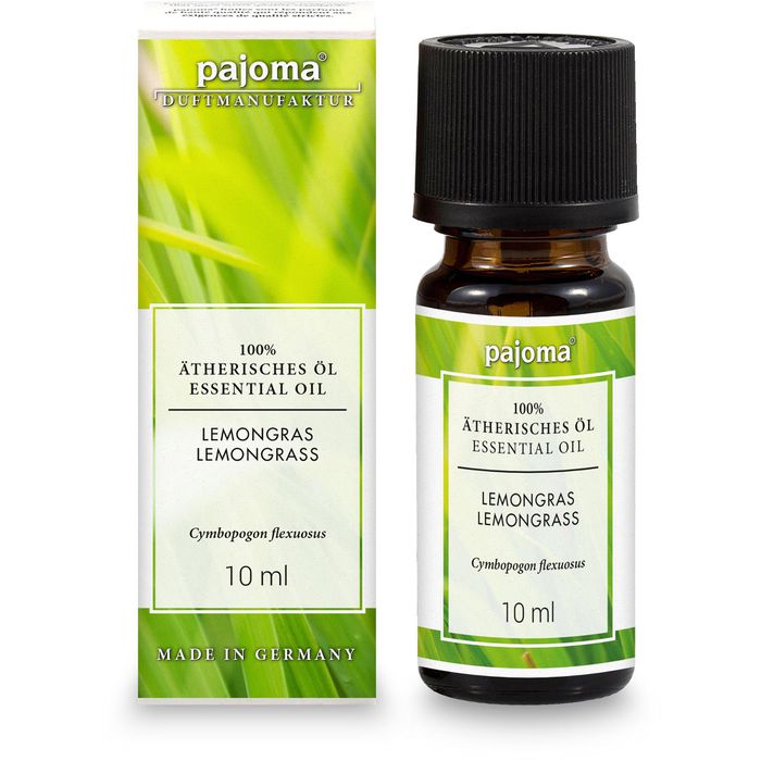 Pajoma Duftöl Lemongras, 100% ätherisches Öl, für Duftlampen, 10 ml – Böttcher AG