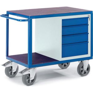 Produktbild für Werkstattwagen Rollcart 07-4308S, Tragkraft 1000 kg