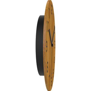 Produktbild für Wanduhr Unilux Palma Bamboo, Bambus, analog, Quarzuhr