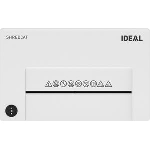 Produktbild für Aktenvernichter Ideal 81009111 Shredcat 8100 CC, weiß