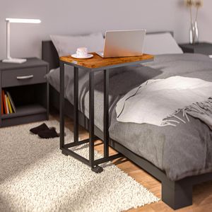 Produktbild für Beistelltisch CASARIA 108649, braun, aus Holz / Metall