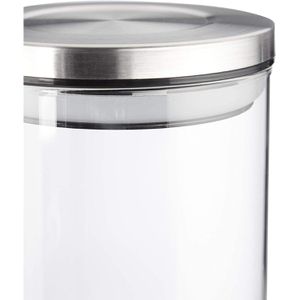 Produktbild für Vorratsglas Relaxdays 10028001 mit Edelstahldeckel