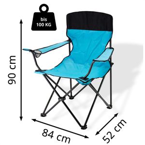 Produktbild für Campingstuhl DEMA 94053, blau, bis 100 kg