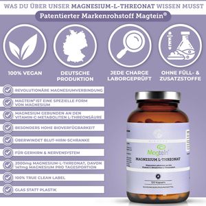 Produktbild für Magnesium Qidosha Magtein, 120 Kapseln
