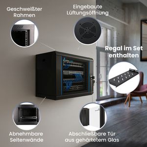 Produktbild für Netzwerkschrank Extralink Lite, EX.28785, 19 Zoll
