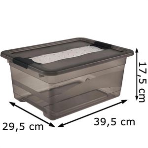 Produktbild für Aufbewahrungsbox Keeeper Kristallbox Cornelia, 12L