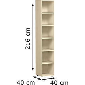 Produktbild für Aktenregal Geramöbel Flex, S-346001-A, aus Holz