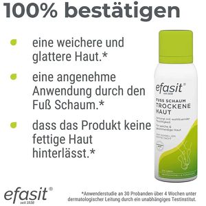 Produktbild für Fußcreme efasit Fuß Schaum, feuchtigkeitsspendend