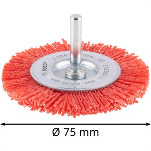 Produktbild für Drahtbürste Bosch 2608622056, grob, Scheibenbürste Ø 75mm