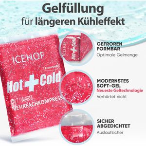 Produktbild für Kühlkompresse ICEHOF Kühlpads M, 3 Stück