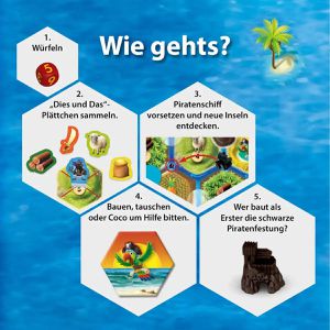 Produktbild für Brettspiel Kosmos 71147 Catan Junior Mitbringspiel