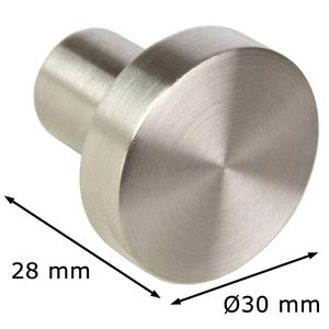 Produktbild für Möbelgriffe SO-TECH EK03, silber, aus Edelstahl