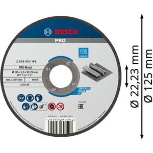 Produktbild für Trennscheibe Bosch PRO Metal, 2608603166