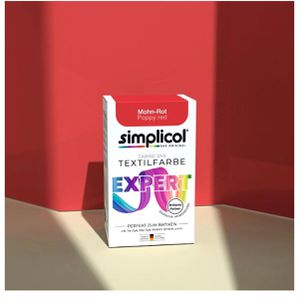 Produktbild für Textilfarbe simplicol expert, Mohn-Rot