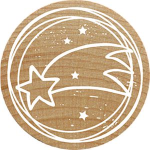 Produktbild für Motivstempel Colop Woodies Weihnachtsstern, aus Holz