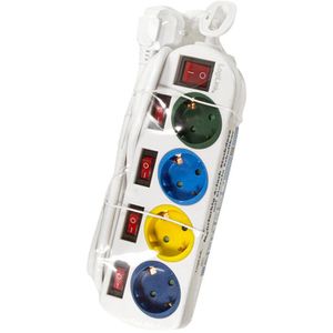 Produktbild für Steckdosenleiste LogiLink LPS257, mit 1,5m Kabel