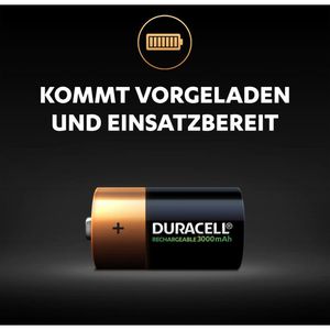 Produktbild für Akku Duracell Rechargeable, 1,2 V, 3000 mAh