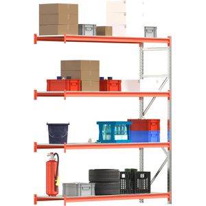 Produktbild für Anbauregal Regalwerk EMMA, 4 Metallböden