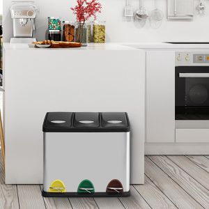 Produktbild für Mülleimer MSV 100353, silber