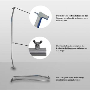 Produktbild für Flachplanenbügel Trutzholm aus Aluminium