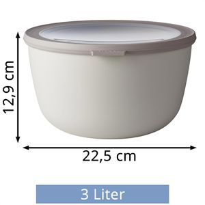 Produktbild für Frischhaltedose Mepal Cirqula rund, aus Kunststoff