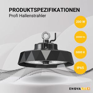 Produktbild für LED-Hallenstrahler Enovalite ELED500132, 200 Watt