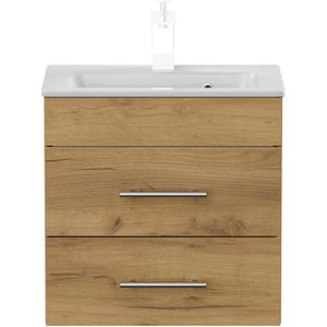 Produktbild für Waschtisch Posseik Portus 500 SlimLine, hängend, eiche gold