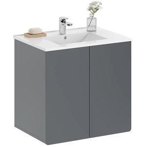 Produktbild für Waschtisch Vicco Izan, hängend, grau