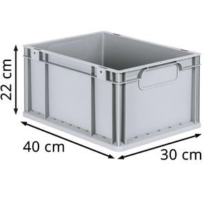 Produktbild für Eurobox Allit ProfiPlus EuroEco C422, grau, 19,4 Liter