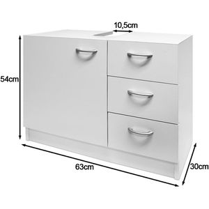 Produktbild für Waschbeckenunterschrank CASARIA 100493, stehend