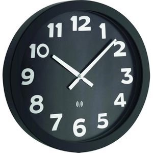 Wanduhr TFA 60.3506, Metall, analog, Funkuhr