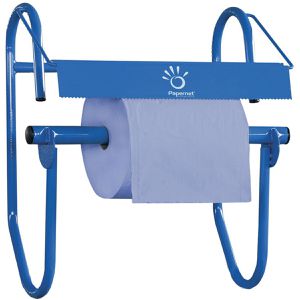 Produktbild für Putztuchrolle Papernet 416620, aus Recyclingpapier, blau