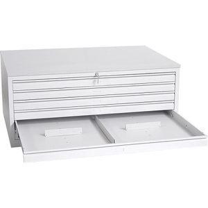 Produktbild für Planschrank G-Office MPC/6, lichtgrau, DIN A0