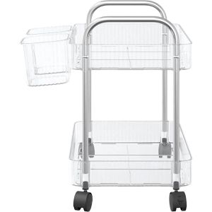 Produktbild für Küchenwagen vidaXL 4012376, transparent / silber