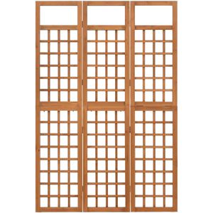 Produktbild für Paravent vidaXL Raumteiler Spalier innen, 3-teilig