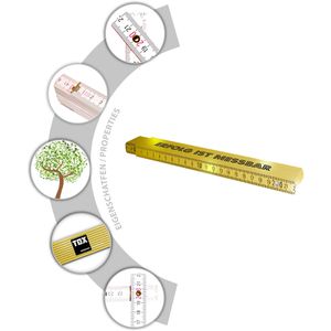 Produktbild für Zollstock Tox 09969005/T, Holz
