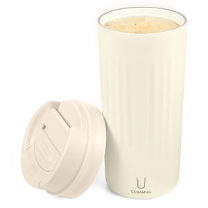 Produktbild für Thermobecher TROIKA Ceramug 500, weiß
