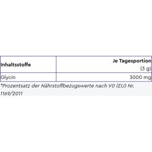 Produktbild für Glycin gloryfeel L-Glycine, Getränkepulver