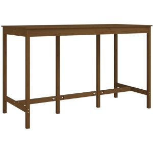 Bartisch vidaXL 822165, kiefer honigbraun