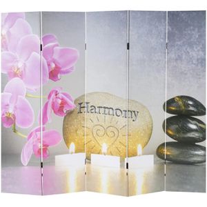Produktbild für Paravent Mendler Buddha, innen, 5-teilig