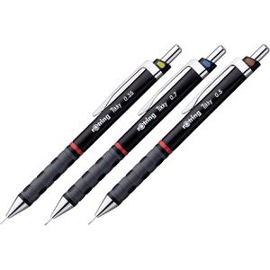 Produktbild für Druckbleistift Rotring Tikky S0801310 Set, schwarz, Kunststoff