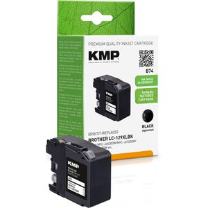 Tinte KMP B74 für Brother LC-129XLBK