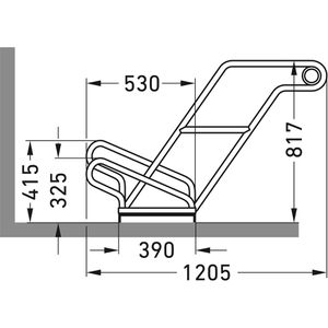 Produktbild für Fahrradständer WSM 2606, Bodenmontage / freistehend