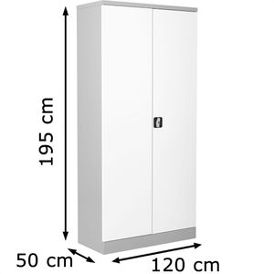 Produktbild für Aktenschrank G-Office FLC/N.192x50, aus Metall